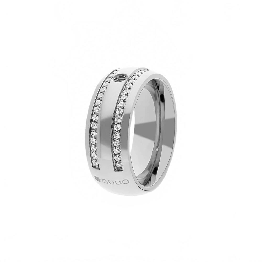 NEW QUDO women's basic lecce ring in silver